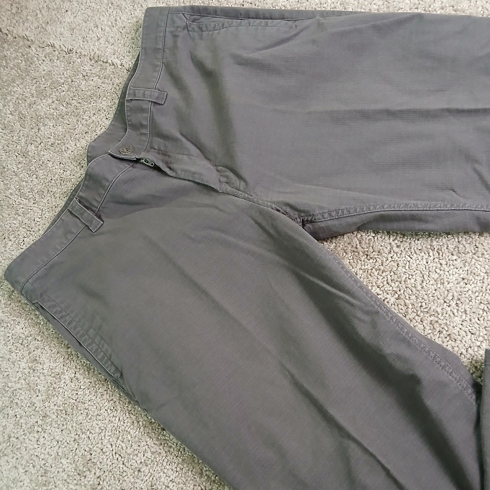The North Face Mens 40 Regular Gray Ripstop Hiking Pants Outdoor Straight Leg